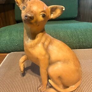 Charming Tan Dog Figurine